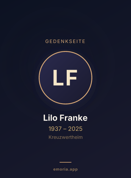 Gedenkportrait von Lilo Franke