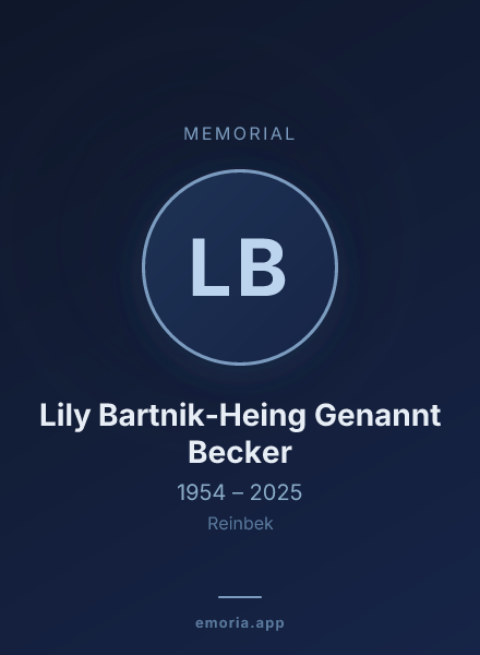 Memorial portrait of Lily Bartnik-Heing Genannt Becker