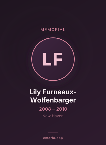 Memorial portrait of Lily Furneaux-Wolfenbarger