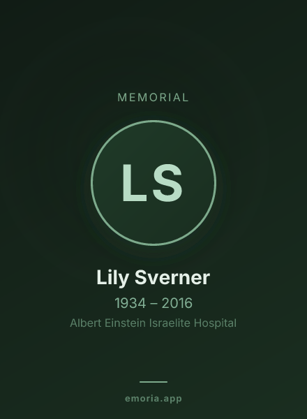 Memorial portrait of Lily Sverner