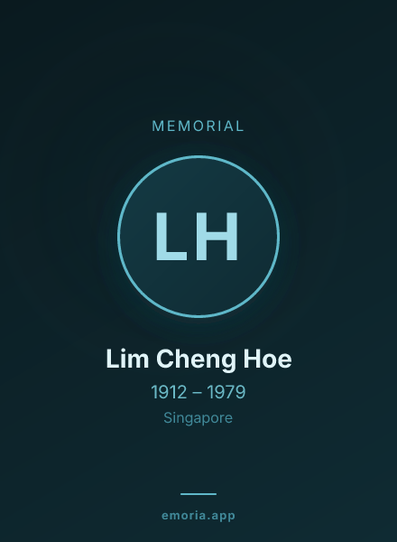 Memorial portrait of Lim Cheng Hoe