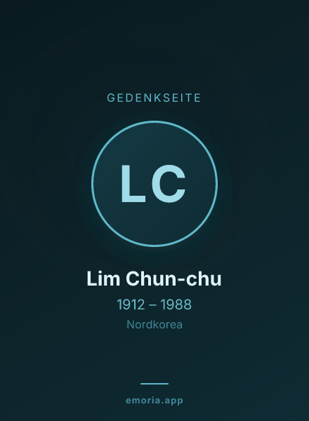 Gedenkportrait von Lim Chun-chu