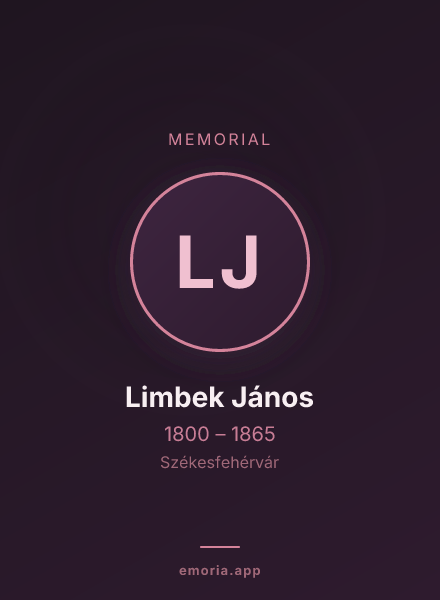 Memorial portrait of Limbek János
