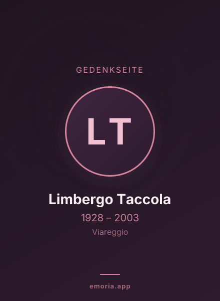 Gedenkportrait von Limbergo Taccola