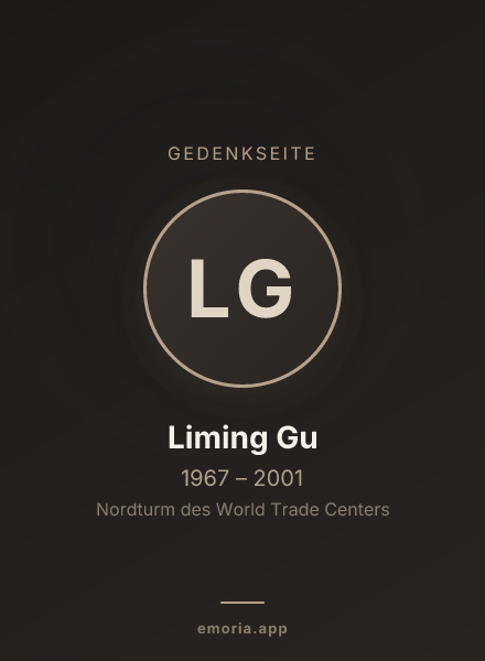Gedenkportrait von Liming Gu