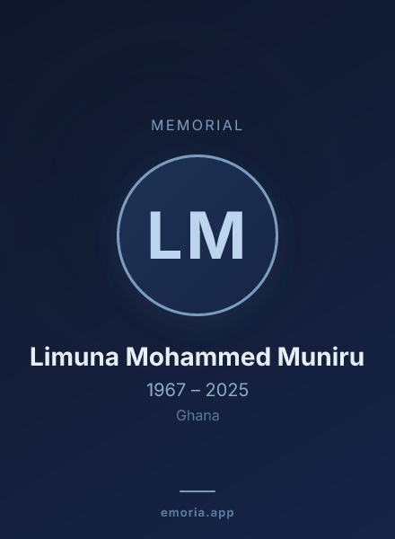Memorial portrait of Limuna Mohammed Muniru