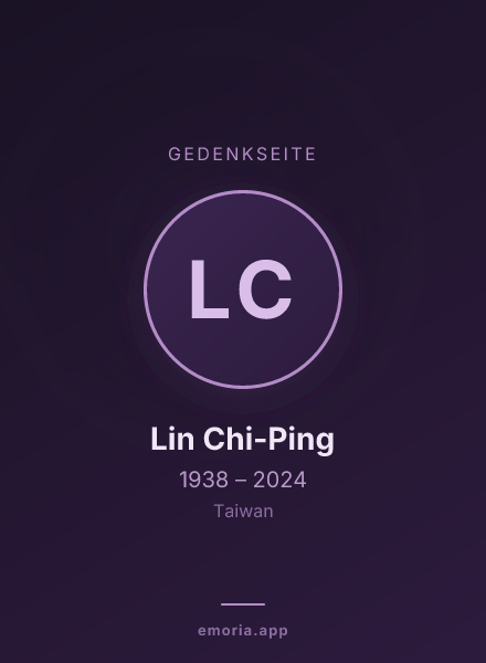 Gedenkportrait von Lin Chi-Ping