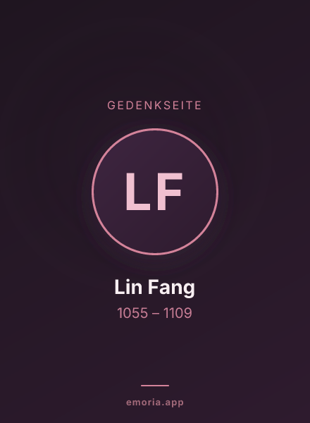 Gedenkportrait von Lin Fang