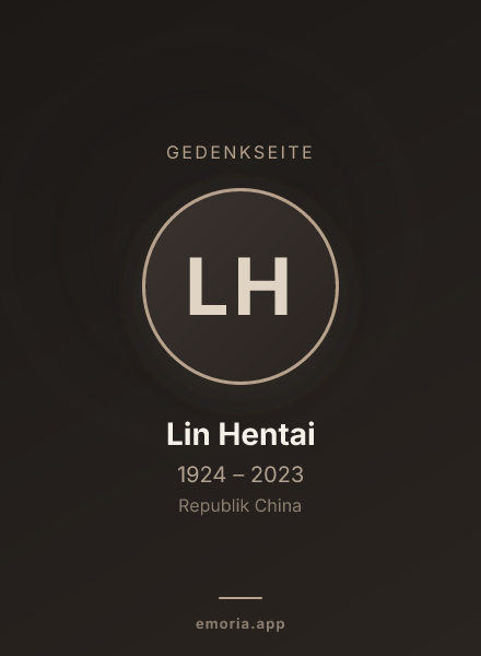 Gedenkportrait von Lin Hentai