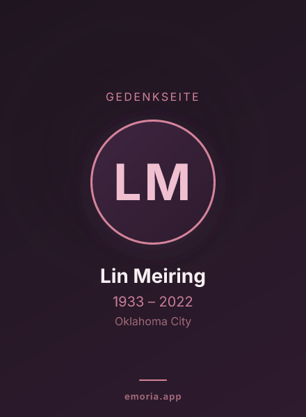 Gedenkportrait von Lin Meiring