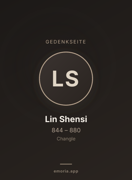 Gedenkportrait von Lin Shensi