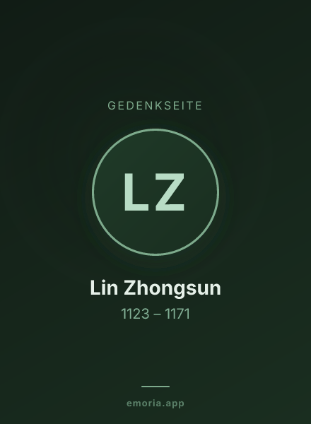Gedenkportrait von Lin Zhongsun