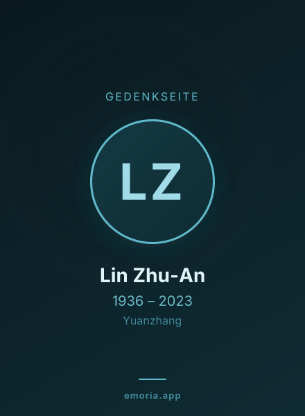 Gedenkportrait von Lin Zhu-An