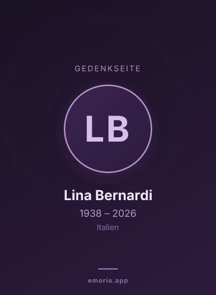 Gedenkportrait von Lina Bernardi