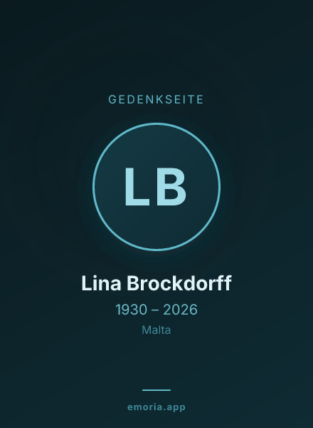 Gedenkportrait von Lina Brockdorff
