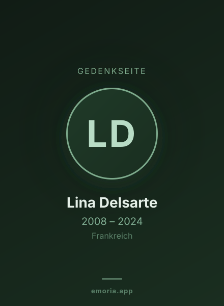 Gedenkportrait von Lina Delsarte