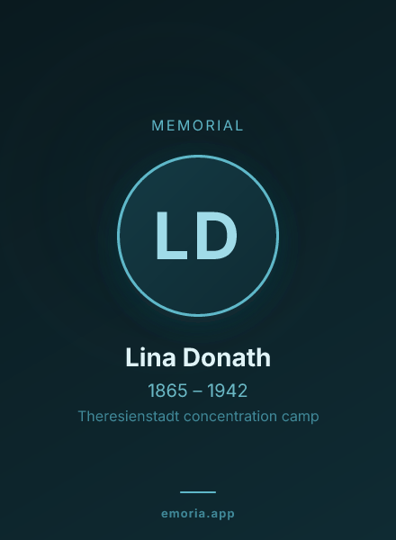 Memorial portrait of Lina Donath