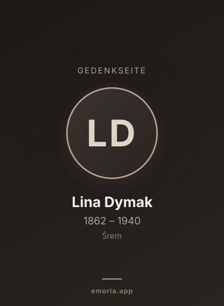 Gedenkportrait von Lina Dymak