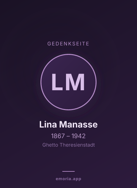 Gedenkportrait von Lina Manasse