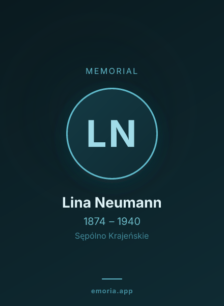 Memorial portrait of Lina Neumann