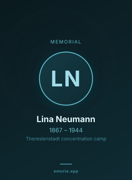 Memorial portrait of Lina Neumann