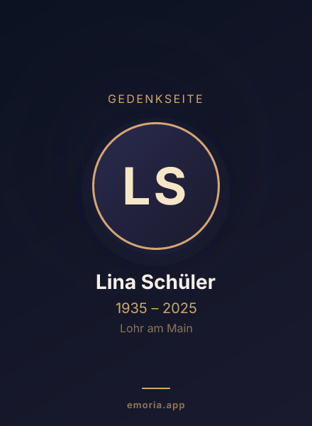 Gedenkportrait von Lina Schüler