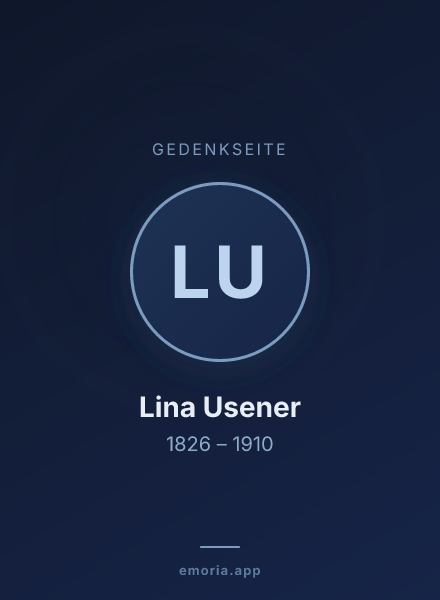 Gedenkportrait von Lina Usener