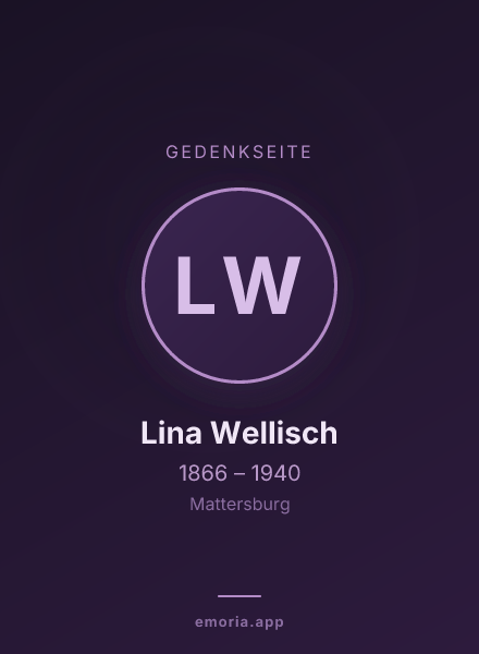 Gedenkportrait von Lina Wellisch