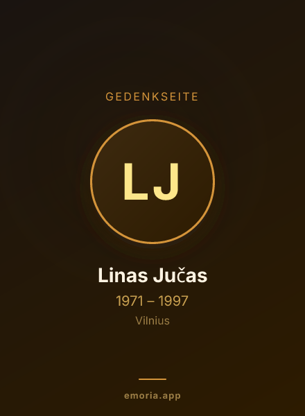 Gedenkportrait von Linas Jučas