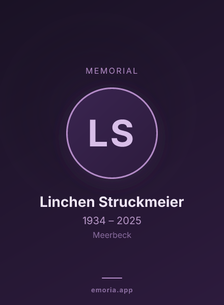 Memorial portrait of Linchen Struckmeier