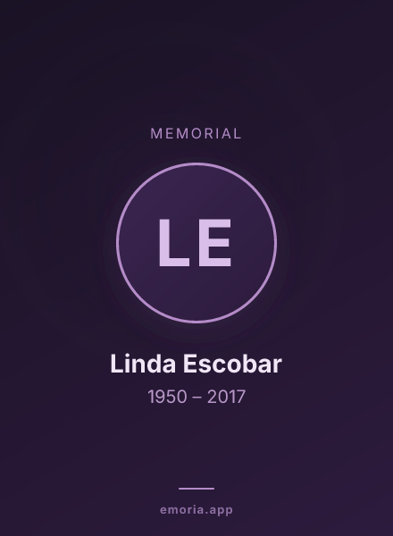 Memorial portrait of Linda Escobar