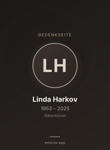 Gedenkportrait von Linda Harkov