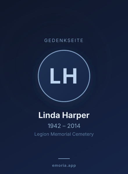 Gedenkportrait von Linda Harper
