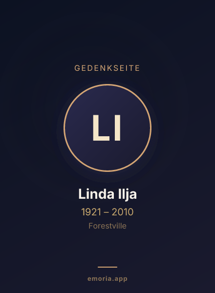 Gedenkportrait von Linda Ilja