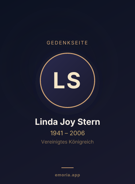 Gedenkportrait von Linda Joy Stern