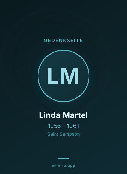 Gedenkportrait von Linda Martel
