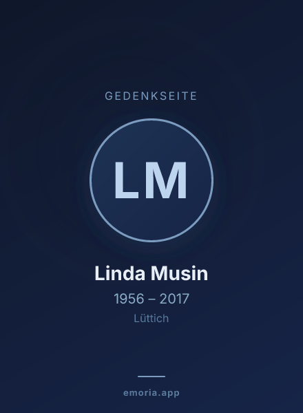 Gedenkportrait von Linda Musin