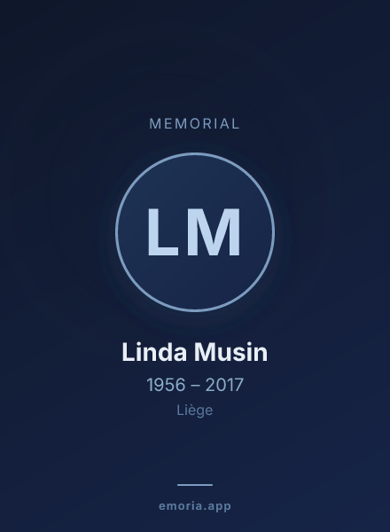 Memorial portrait of Linda Musin