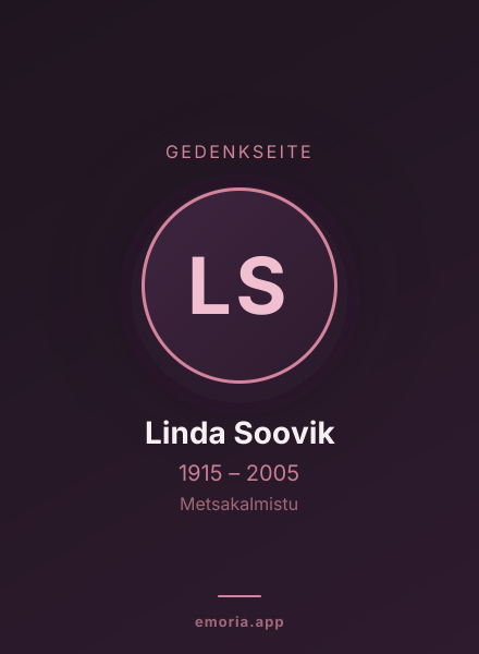 Gedenkportrait von Linda Soovik