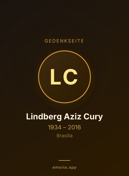 Gedenkportrait von Lindberg Aziz Cury