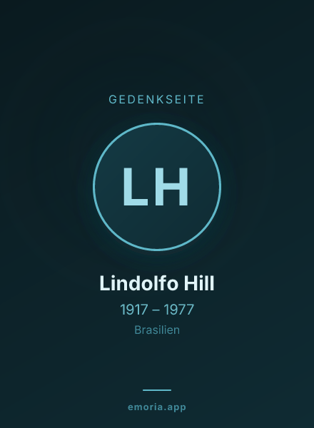 Gedenkportrait von Lindolfo Hill