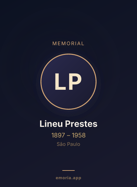 Memorial portrait of Lineu Prestes