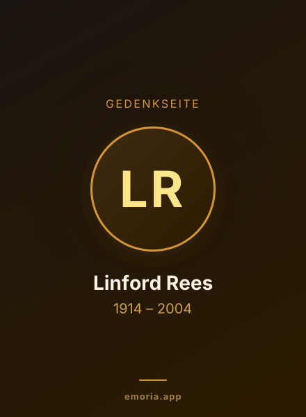 Gedenkportrait von Linford Rees