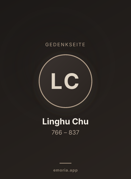 Gedenkportrait von Linghu Chu