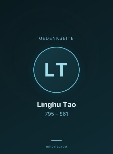 Gedenkportrait von Linghu Tao