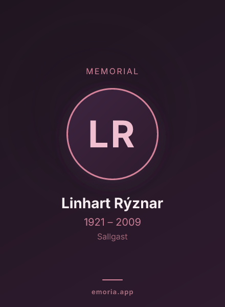 Memorial portrait of Linhart Rýznar