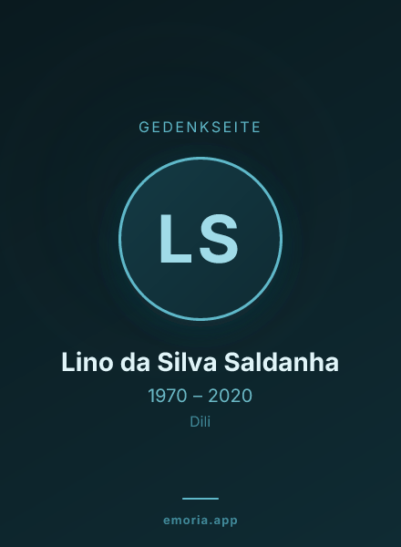 Gedenkportrait von Lino da Silva Saldanha