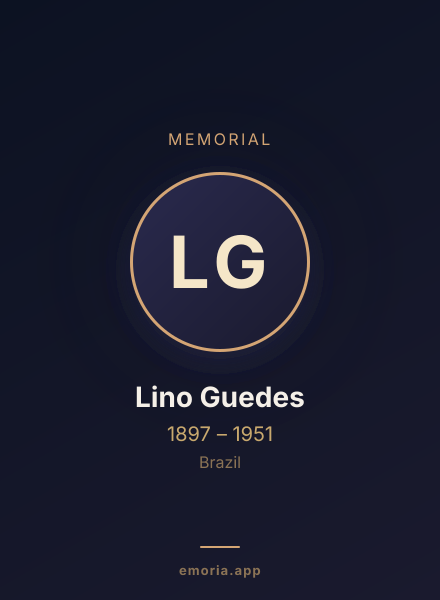 Memorial portrait of Lino Guedes