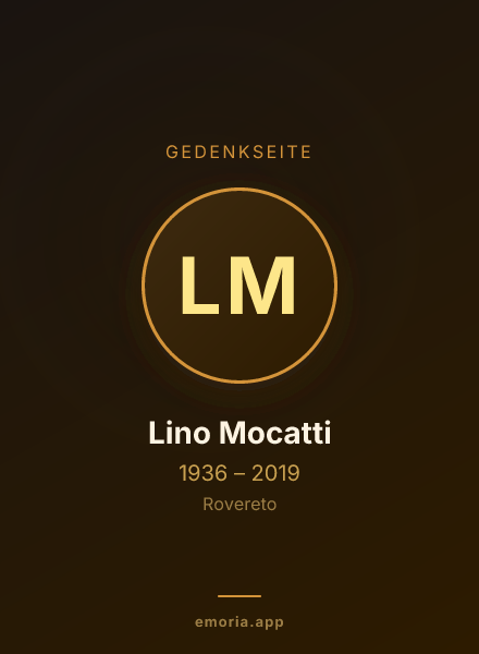 Gedenkportrait von Lino Mocatti