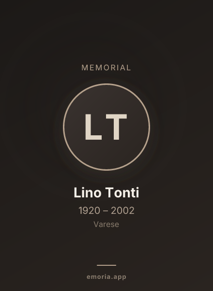 Memorial portrait of Lino Tonti